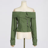 Bangpaice Top Women 2025 New Irregular High-End Feeling Long-Sleeved Short Jacket Jacket Women