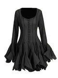Bangpaice Famous Short Group 2025 New Fashion Niche Splicing Mesh Folds High-End Feel Dress Women's Summer