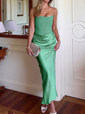 Bangpaice Women's New Dress Sexy Braid Dress High-End Feel Back Dress Long Dress Temperament Evening Dress