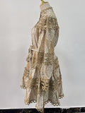 Bangpaice Dress Spring New Long-Sleeved Retro Skirt Australian Holiday Dress Women's Fashion Trend