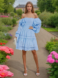 Bangpaice Fashion Dress Women 2025 Spring New Niche Embroidery High-End Feeling Waist Thin Bra Skirt Tide