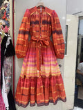 Bangpaice Style Collar Bubble Sleeve Skirt 2024 Summer New Design Printing With Short Dress Woman