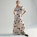 Bangpaice Fashion And Leisure Two Sets 2025 Spring New High-Waisted Print Skirt Suit Women's Trend