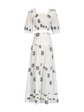 Bangpaice Fashion And Leisure Two Sets 2025 Spring New High-Waisted Print Skirt Suit Women's Trend