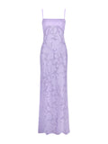 Bangpaice Spice Girls Dress Sexy Lace Perspective Suspension Dress Solid Pure Desired Dresses High-End Evening Dress