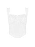 Bangpaice Women's Lace Splicing Strap Short Irregular Sexy Blouse Tat Lady Sling Vest