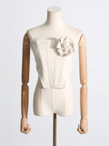 Bangpaice Fish Bare Top + Fashion Casual Broad Leg Pants 2025 New Solid Color Sexy Set Two Sets Of Women