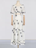 Bangpaice Fashion And Leisure Two Sets 2025 Spring New High-Waisted Print Skirt Suit Women's Trend