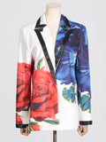 Bangpaice Temperament Print Two Sets 2025 Summer New Casual Suit Top + Micro-Tram Trousers Set