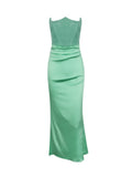 Bangpaice Women's New Dress Sexy Braid Dress High-End Feel Back Dress Long Dress Temperament Evening Dress
