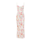 Bangpaice Women's Clothing New Dress Dress Sling Dress Sexy Back Open Fork Holiday Dress Dress Woman