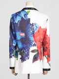 Bangpaice Temperament Print Two Sets 2025 Summer New Casual Suit Top + Micro-Tram Trousers Set
