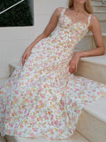 Bangpaice Holiday Dress Pure Breeze Sweet Dress Crumbs Hanging Dress Spring And Summer Women's High-End Long Dress
