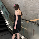Bangpaice Dingy Simple Sling Skirt With Casual Thin And Fashionable Temperament Dress