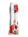 Bangpaice Temperament Print Two Sets 2025 Summer New Casual Suit Top + Micro-Tram Trousers Set
