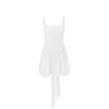Bangpaice Women's New French Sling Skirt Design With A Bow Bow-Out Dress Pure-Suring Short Skirt