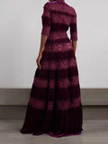 Bangpaice 2025 New French Retro Heavy Industry Embroidery High-Rise Lanky Dress Women's Evening Dress Dress